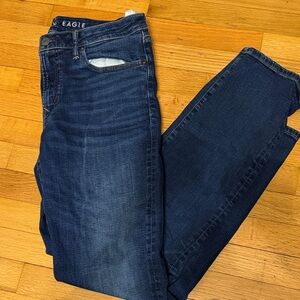 American Eagle Outfitters Men's Slim Jeans - Dark Blue